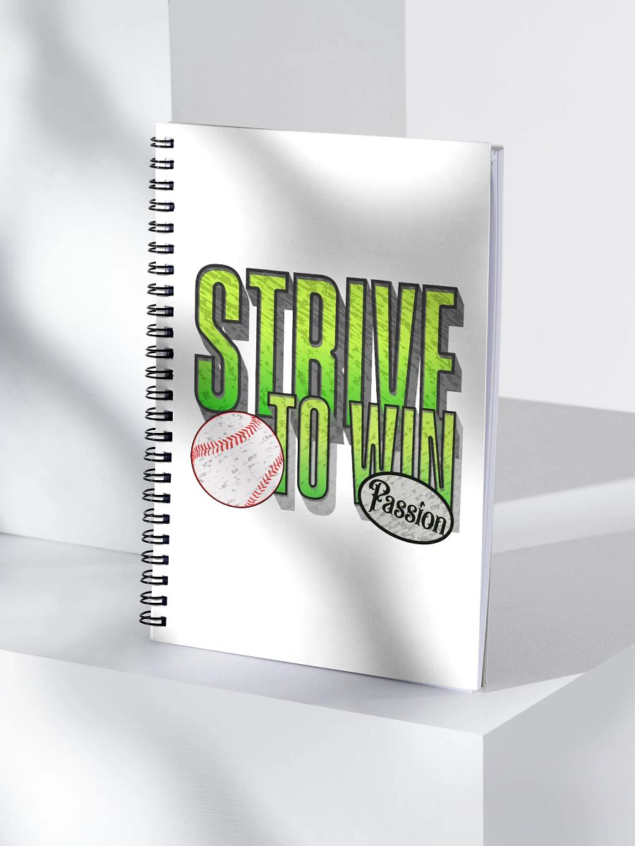 Strive To Win Baseball Passion Spiral Notebook product image (1)