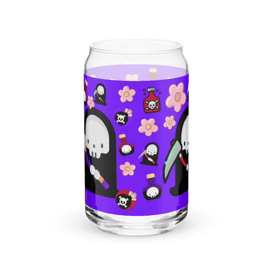 Purple Grim Reaper Glass Tumbler product image (9)