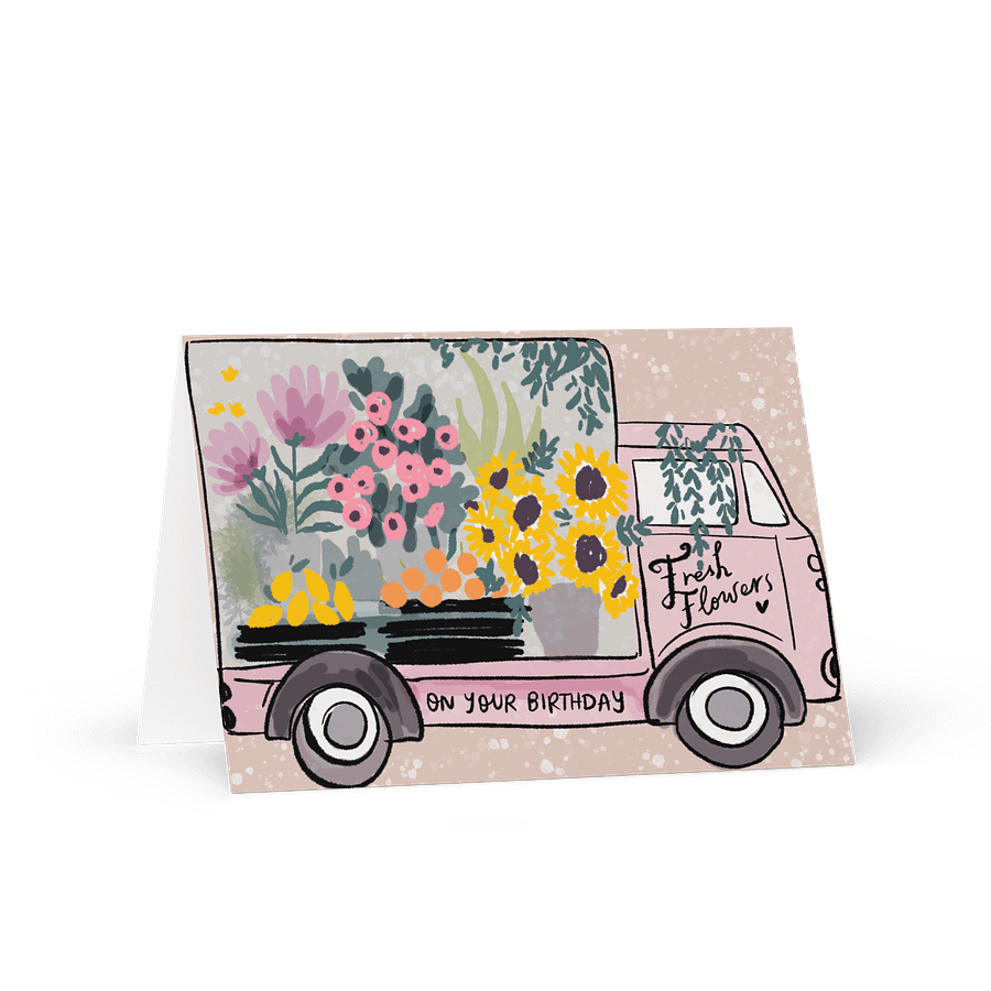 Fresh Flowers Birthday Card product image (2)