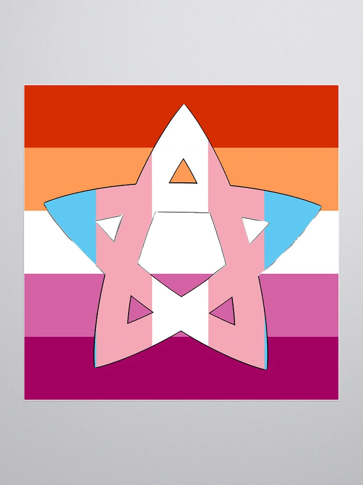 North Star Forever (Trans Lesbian sticker edition) product image (1)