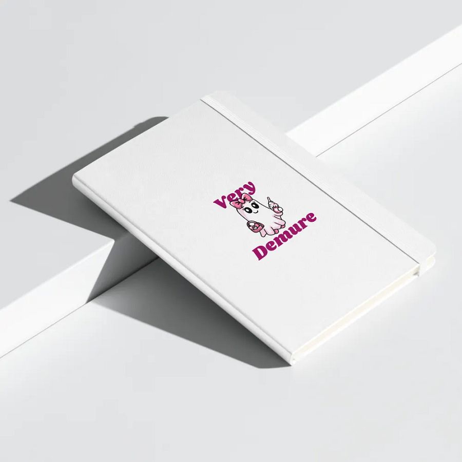 Very Demure Cute Ghost Hardcover Bound Lined Notebook product image (7)
