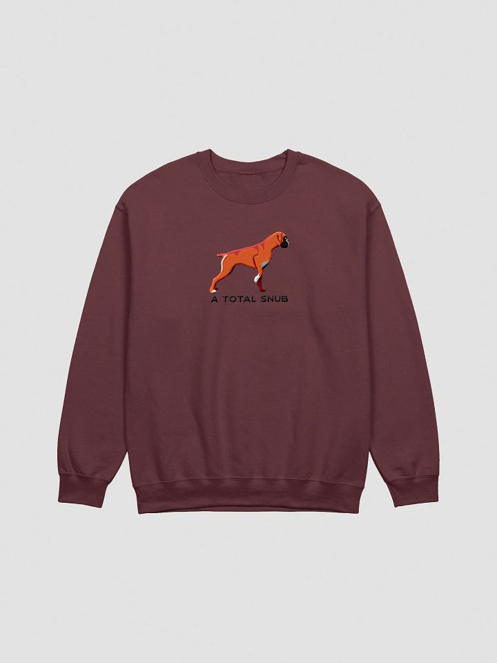 A Total Snub Sweatshirt (Embroidered) of a Boxer(Red) product image (3)