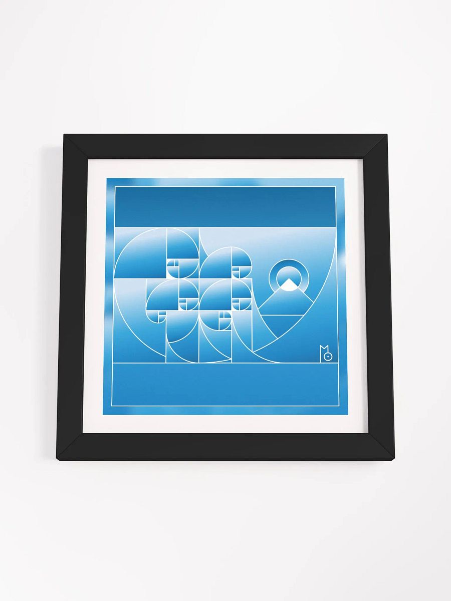 Fuji Fibonacci Wave / MO Framed Print product image (37)