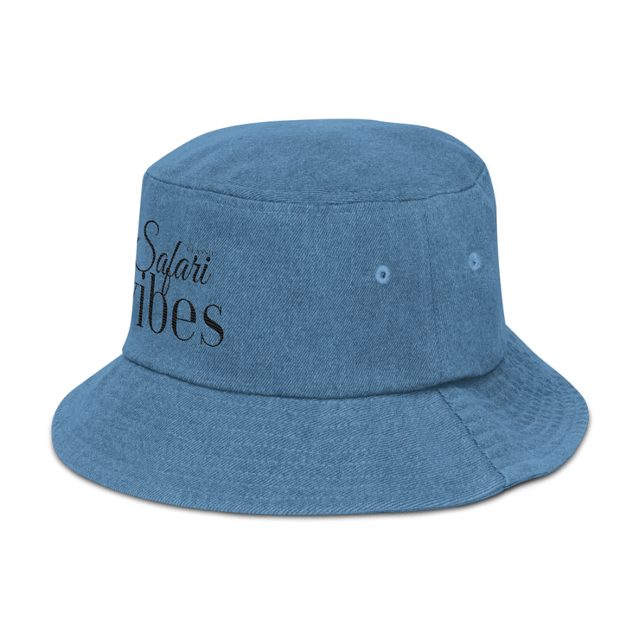 540-Safari Hats-Bucket Hat, Capstone Denim Bucket Hat-Cotton-National Great Outdoors Month - Classic Safari Vibes product image (7)