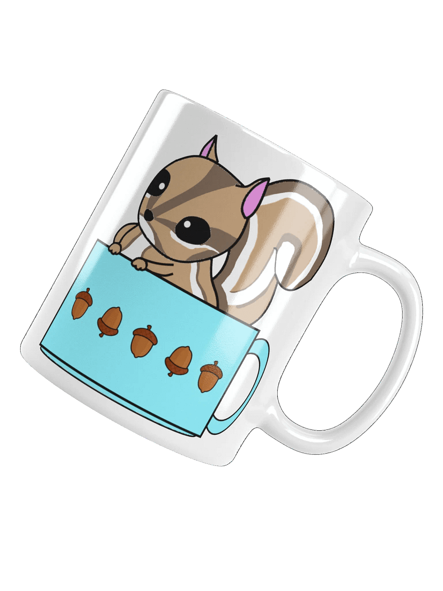 Hazelnut the Chipmunk sitting in a cup on a cup product image (4)