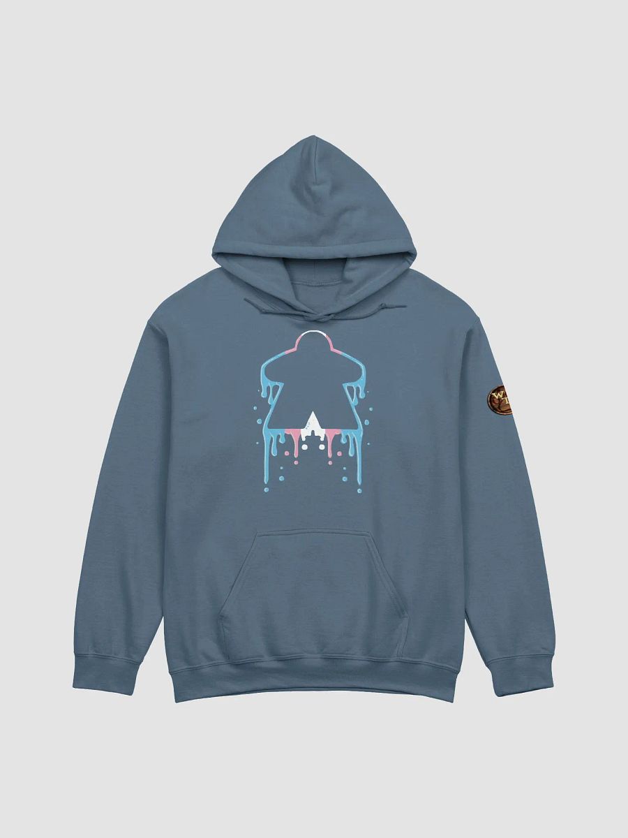 Drippy Trans Pride Meeple Hoodie product image (2)