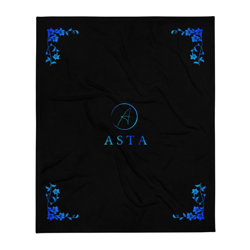 Asta Throw Blanket in black product image (1)