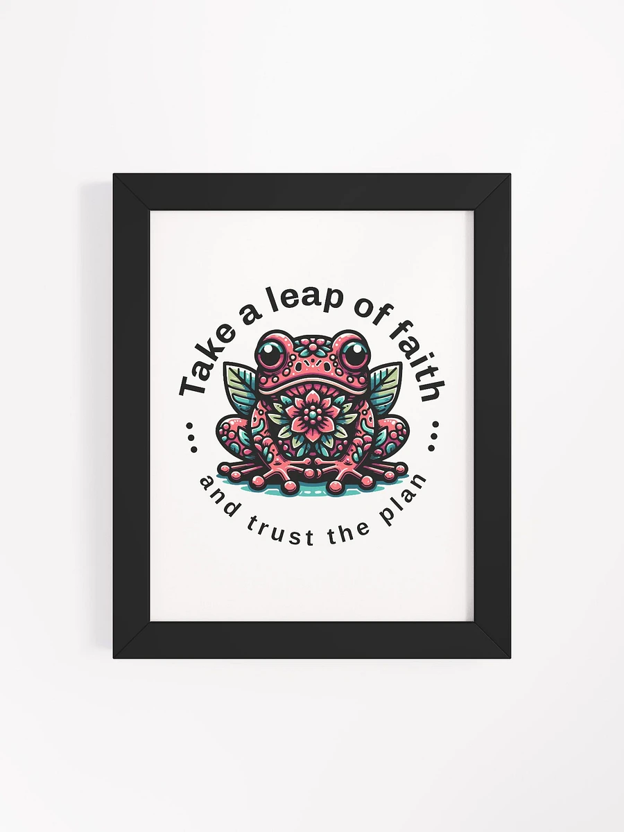 Hip Flowered Frog Wall Art with Inspirational Quote product image (31)