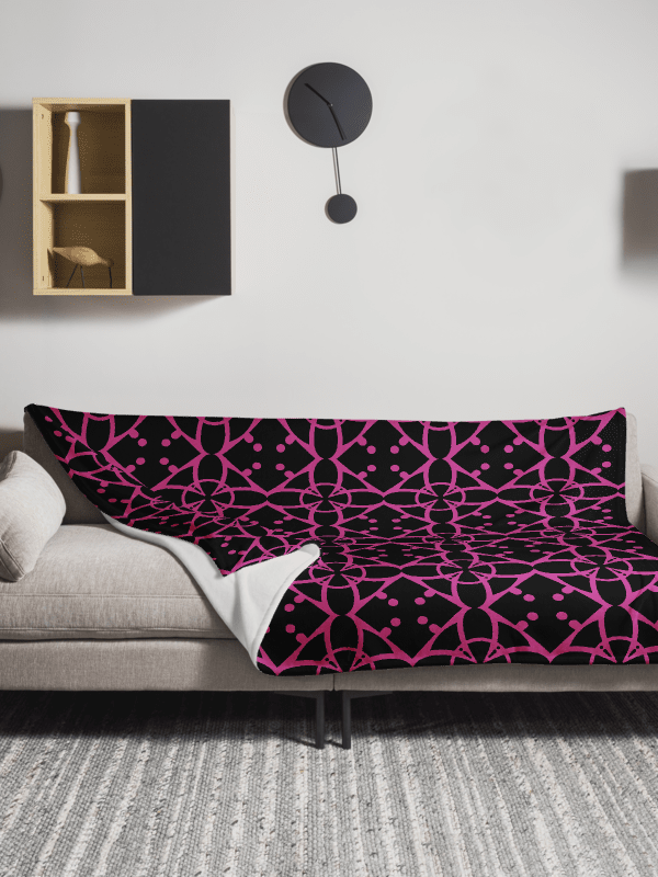 Pink Ethereal Echoes Throw Blanket product image (5)