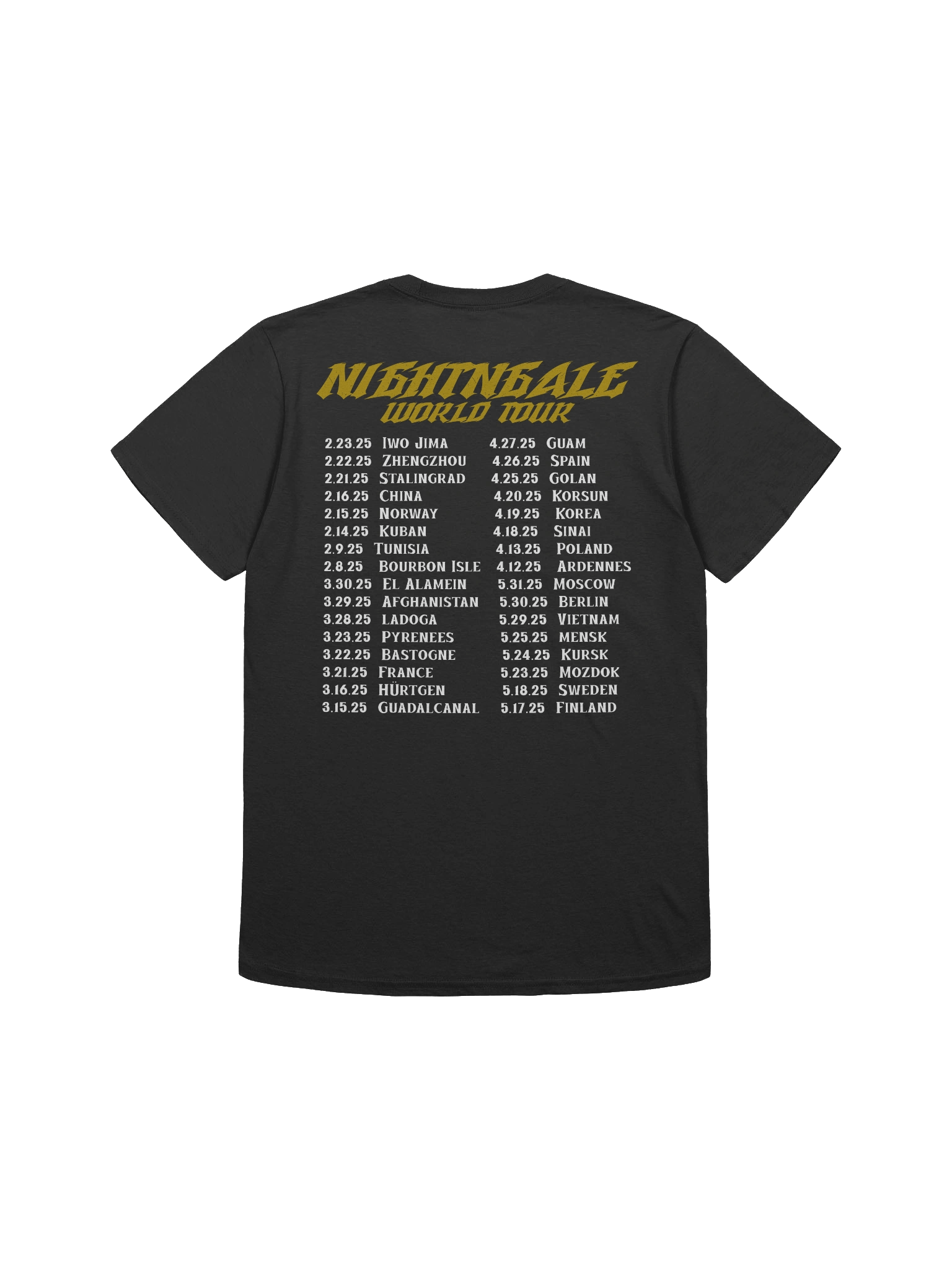 "World Tour" Unisex T-Shirt product image (3)