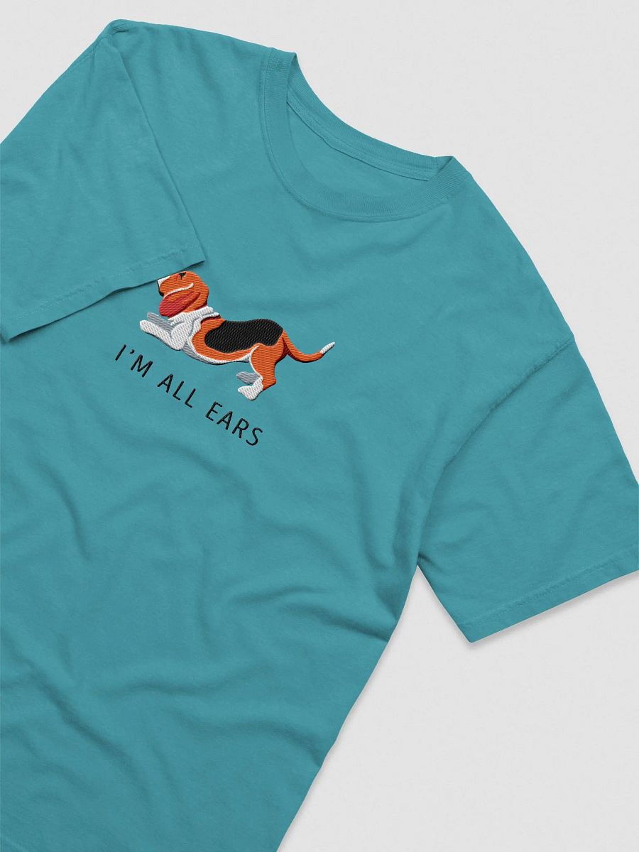 I'm All Ears T-Shirt(Embroidered) of a Basset Hound product image (5)