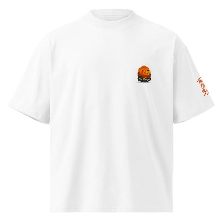 Not Tonight Oversized Tee (White) product image (1)