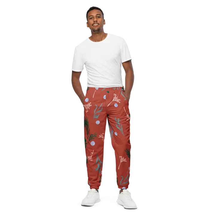 Winter Botanical All-Over Print Track Pants product image (1)
