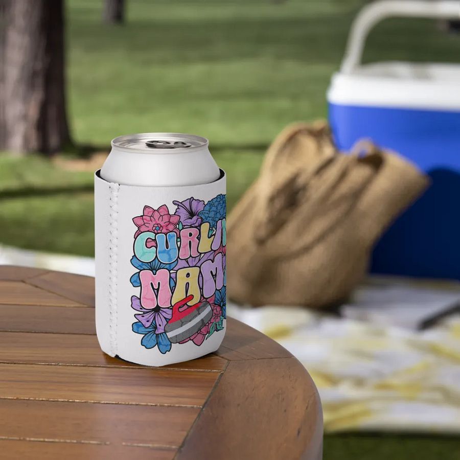 Curling Mama Floral Can Cooler product image (6)