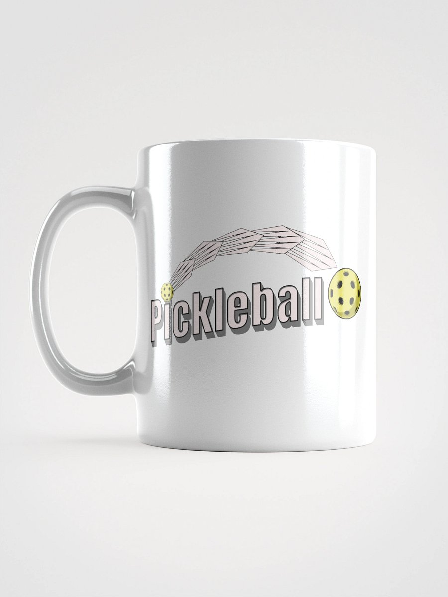 Pickleball Swoosh Motion White Glossy Mug product image (1)