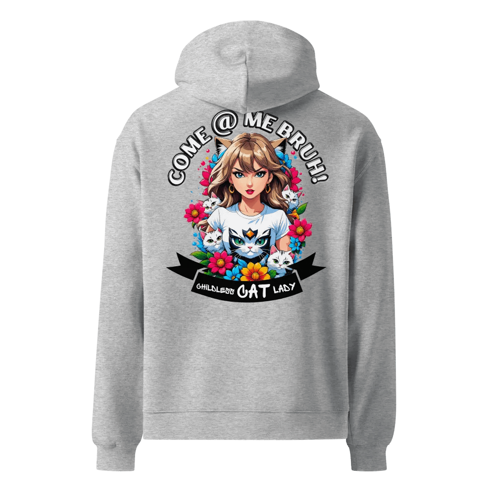 Childless Cat Lady - Premium Hoodie - Athletic Heather - Back Printed Design product image (1)