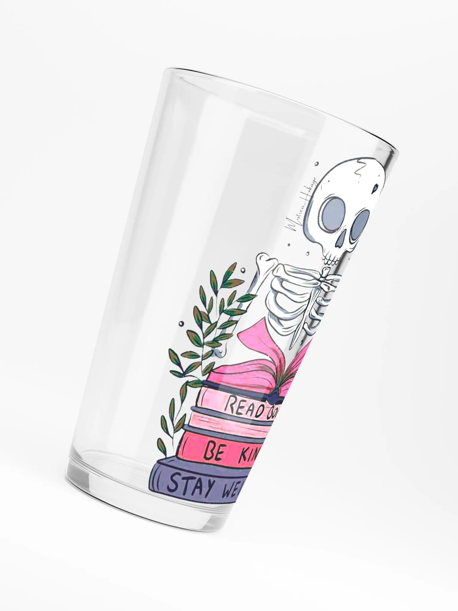 Read Books and Stay Weird Glass product image (6)