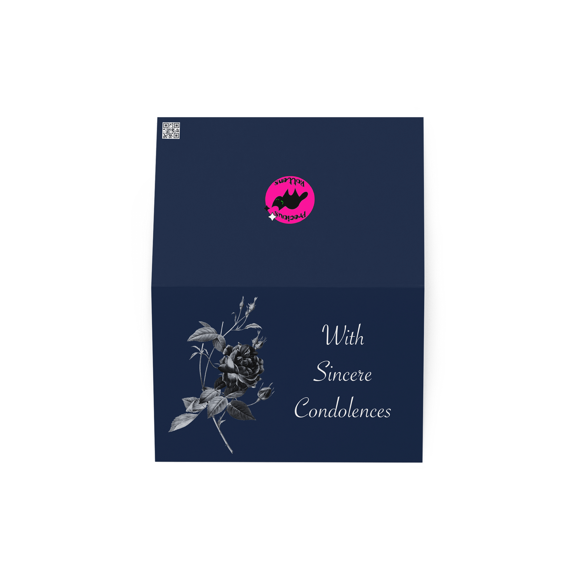 Sincere Rose Condolences Card product image (2)