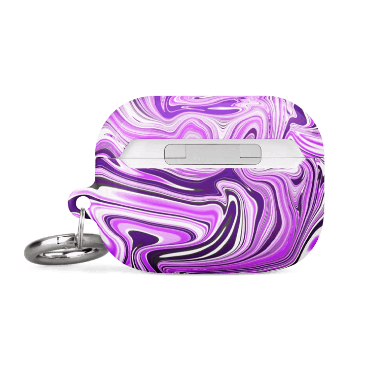 Case for AirPods® - Purple Digital Fluid Art product image (2)