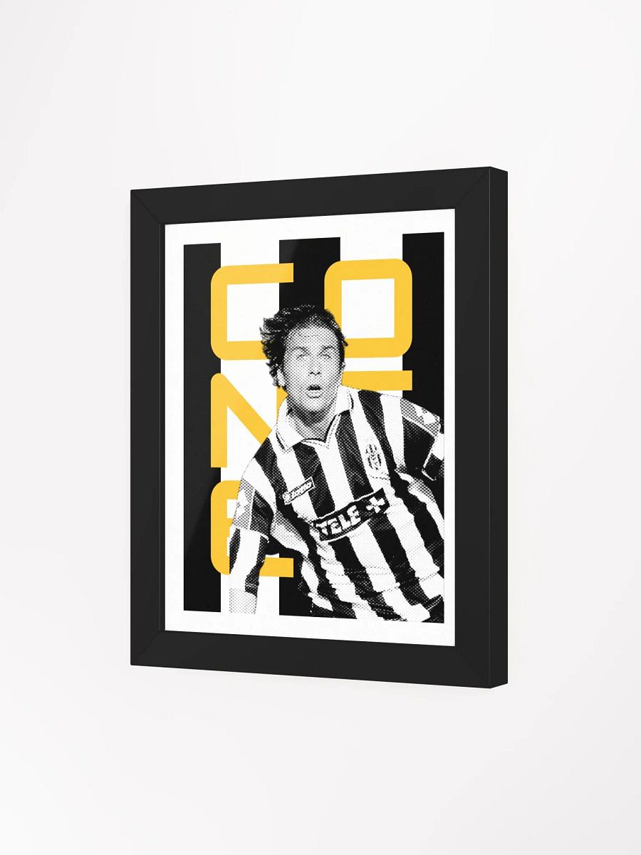 Antonio Conte BW Juventus Name Art Framed Print product image (4)
