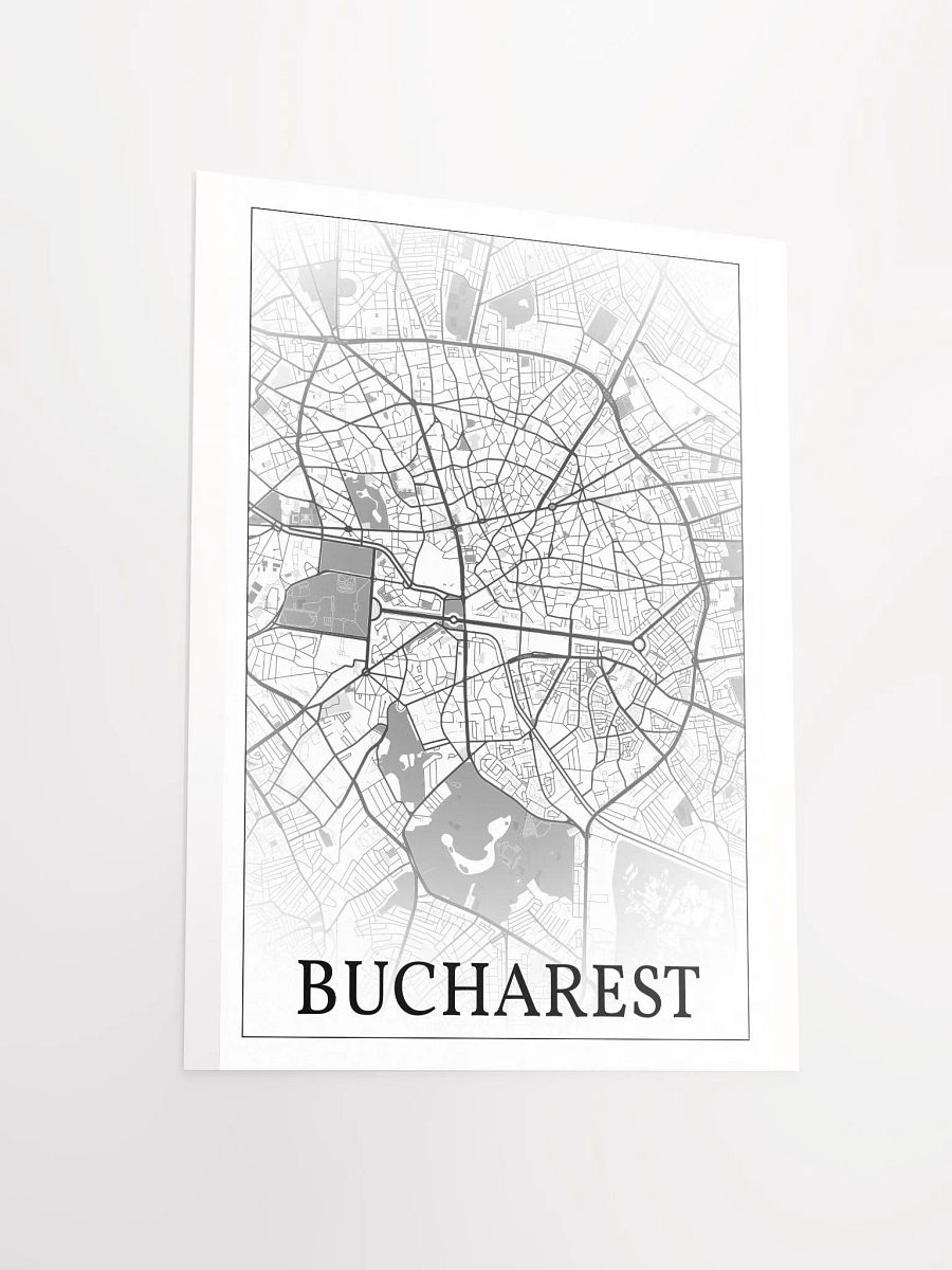 Bucharest, Romania, city map print product image (13)