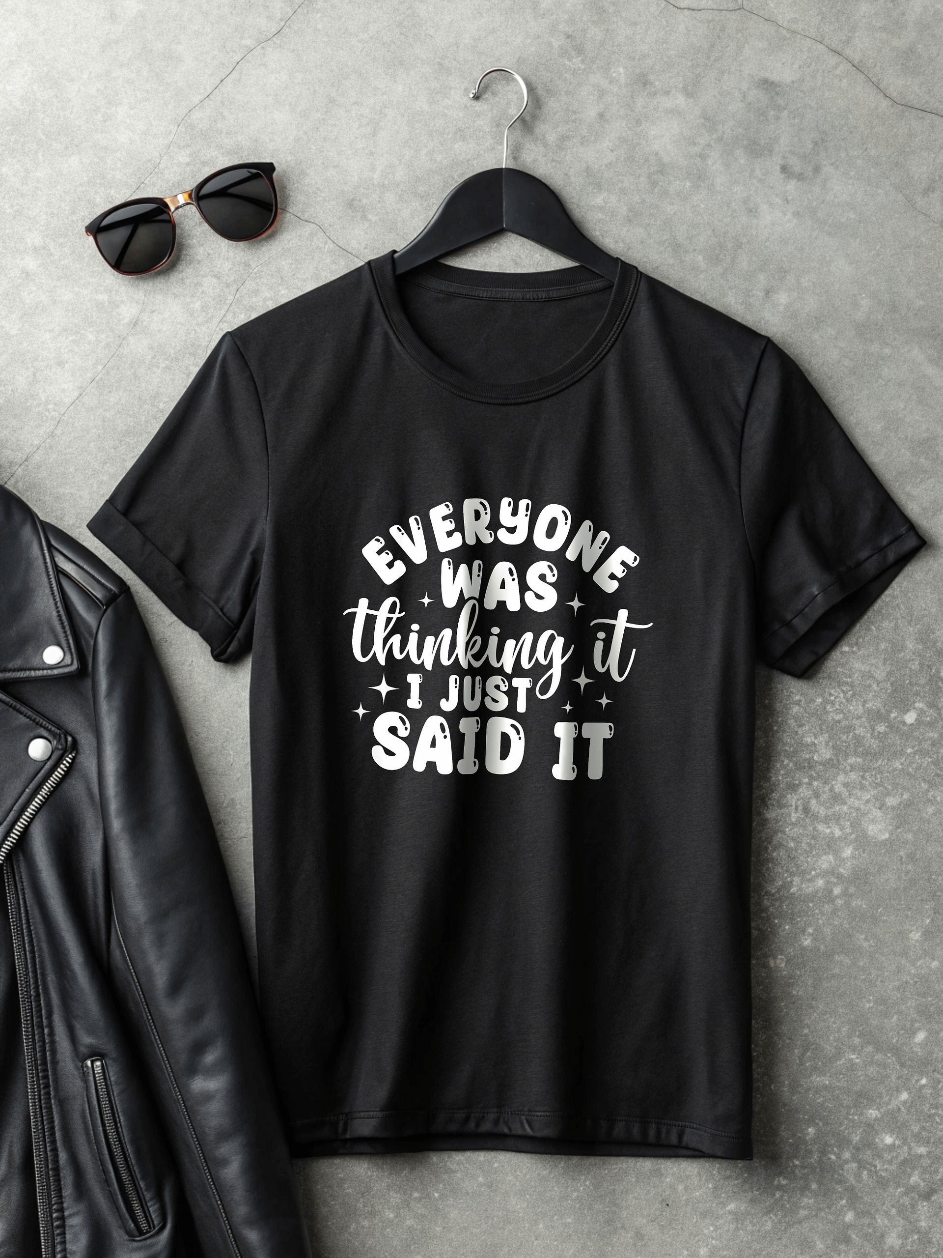 Everyone Was Thinking It I Just Said It Women's Black T-Shirt product image (2)