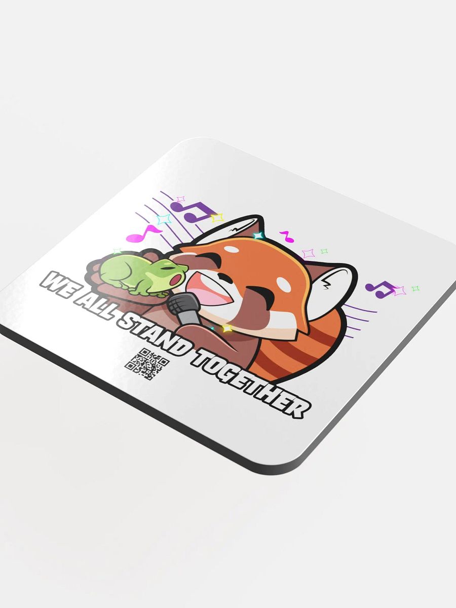 Stand Together Glossed Cork Coaster product image (4)