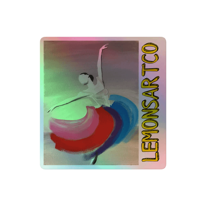 Ballerina's Color Dance Holographic Sticker product image (2)