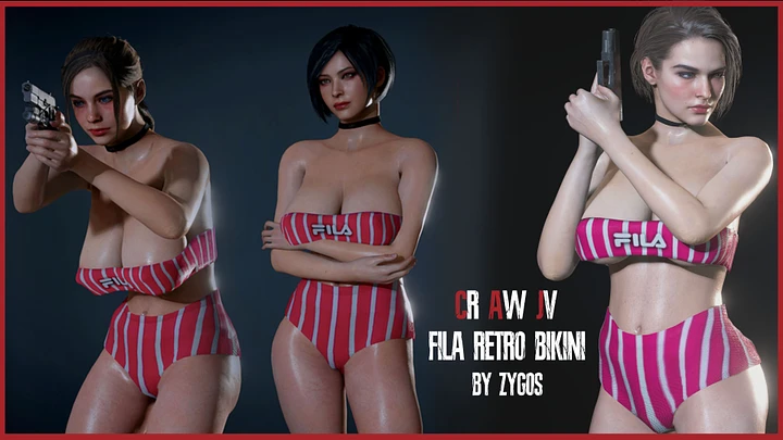 Resident Evil 2 Remake and Resident Evil 3 Remake : CR AW JV Fila Retro Bikini product image (1)