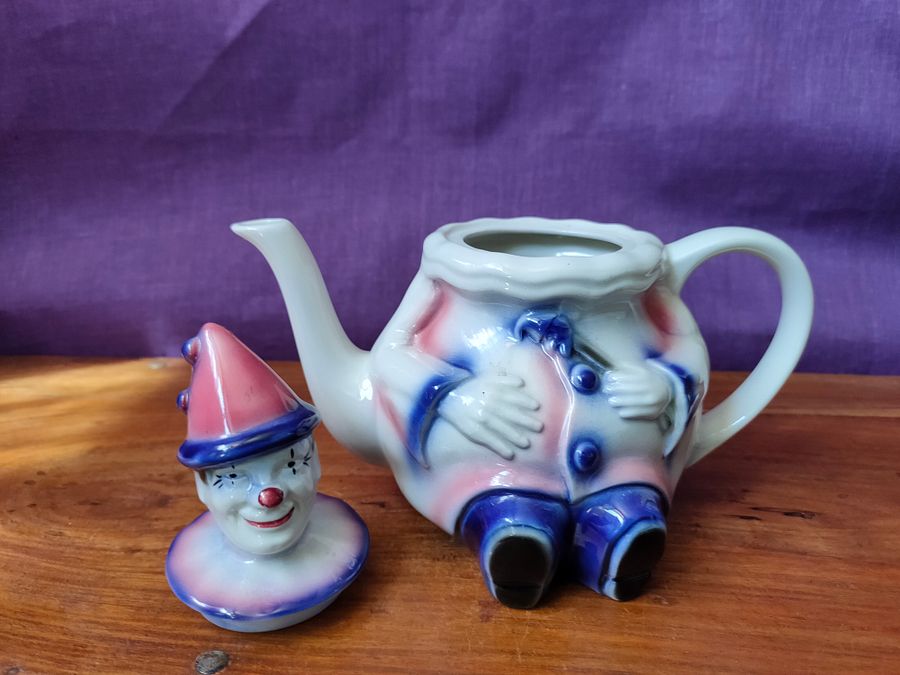 Bule vintage palhaço, cerâmica inglesa product image (9)