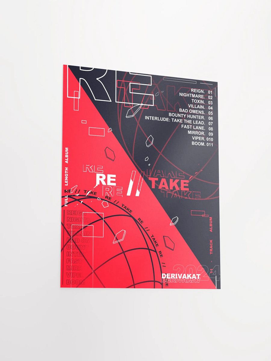 RE//TAKE Tracklist Print product image (3)