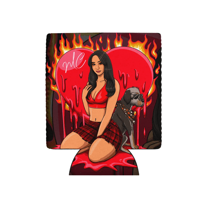 Heart on Fire Koozie product image (1)