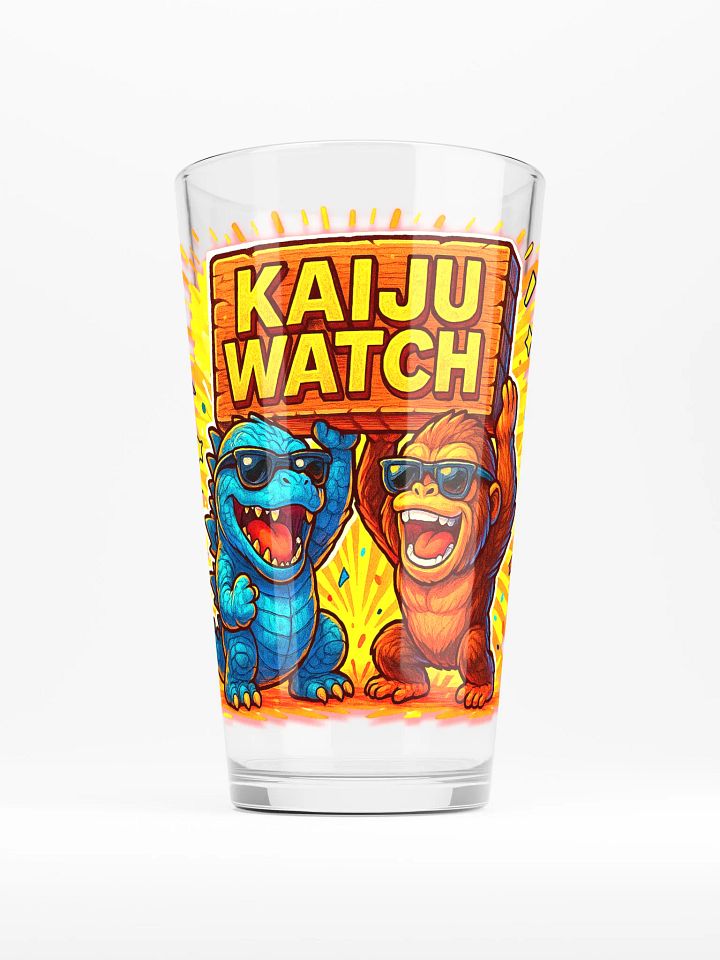 Kaiju Watch - Watch Party! Shaker Pint Glass product image (1)