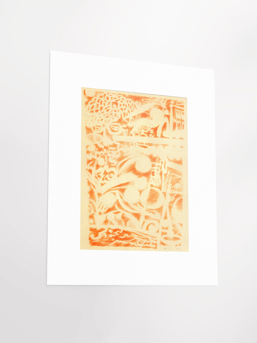 Woman Reading (Orange) 11.08.90 print product image (4)