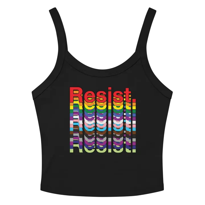 Resist - Rainbow Bella+Canvas Micro-Rib Tank Top product image (2)
