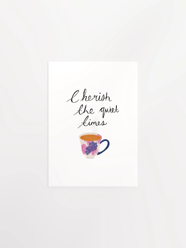Quiet Times Floral Cup Print product image (1)