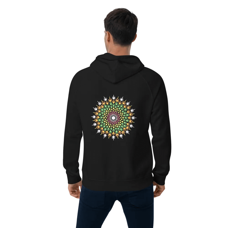 Pastel Dot Mandala Unisex Eco Hoodie product image (3)