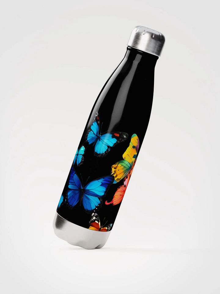Stainless steel butterfly water bottle product image (2)