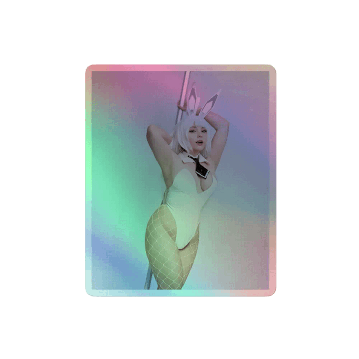 JuicyJinxs Blanc Cosplay Holographic Sticker product image (2)