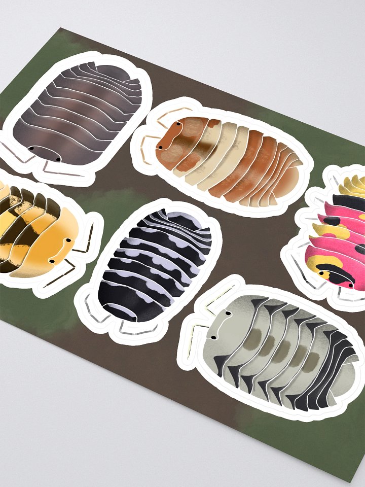Real Isopods V2 Pile Sticker Sheet product image (2)