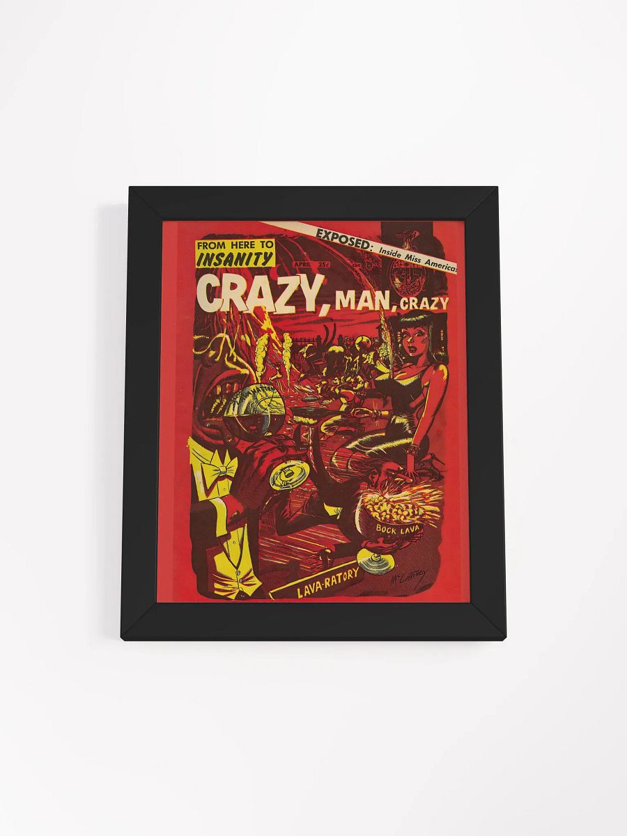 Crazy, Man, Crazy - Vintage Comic Book Poster product image (1)