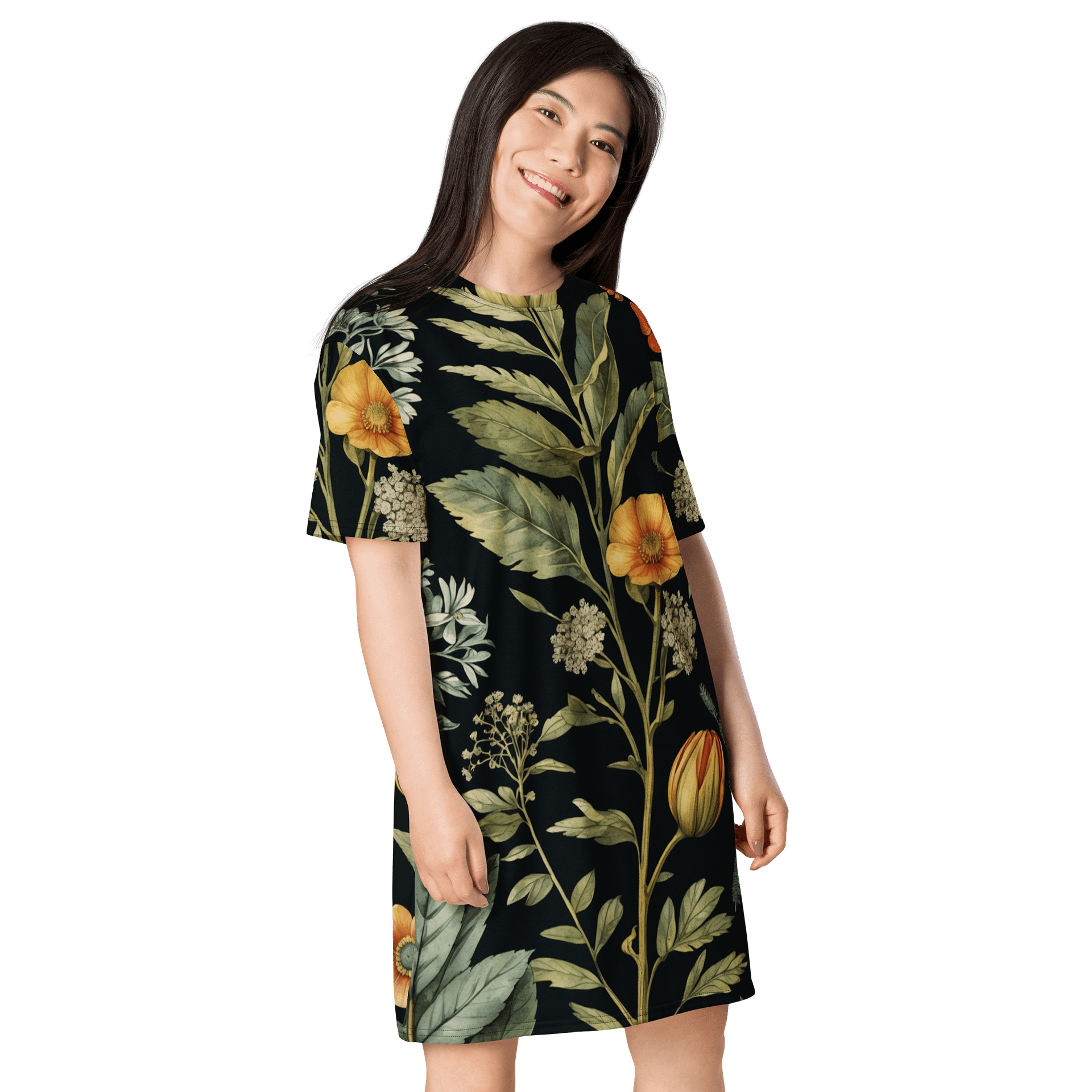 Ethereal Blossom T-Shirt Dress product image (4)