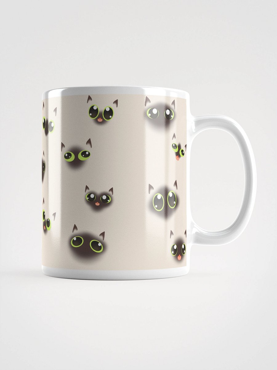 Siamese Cat Faces (Green Eyes) Mug product image (5)