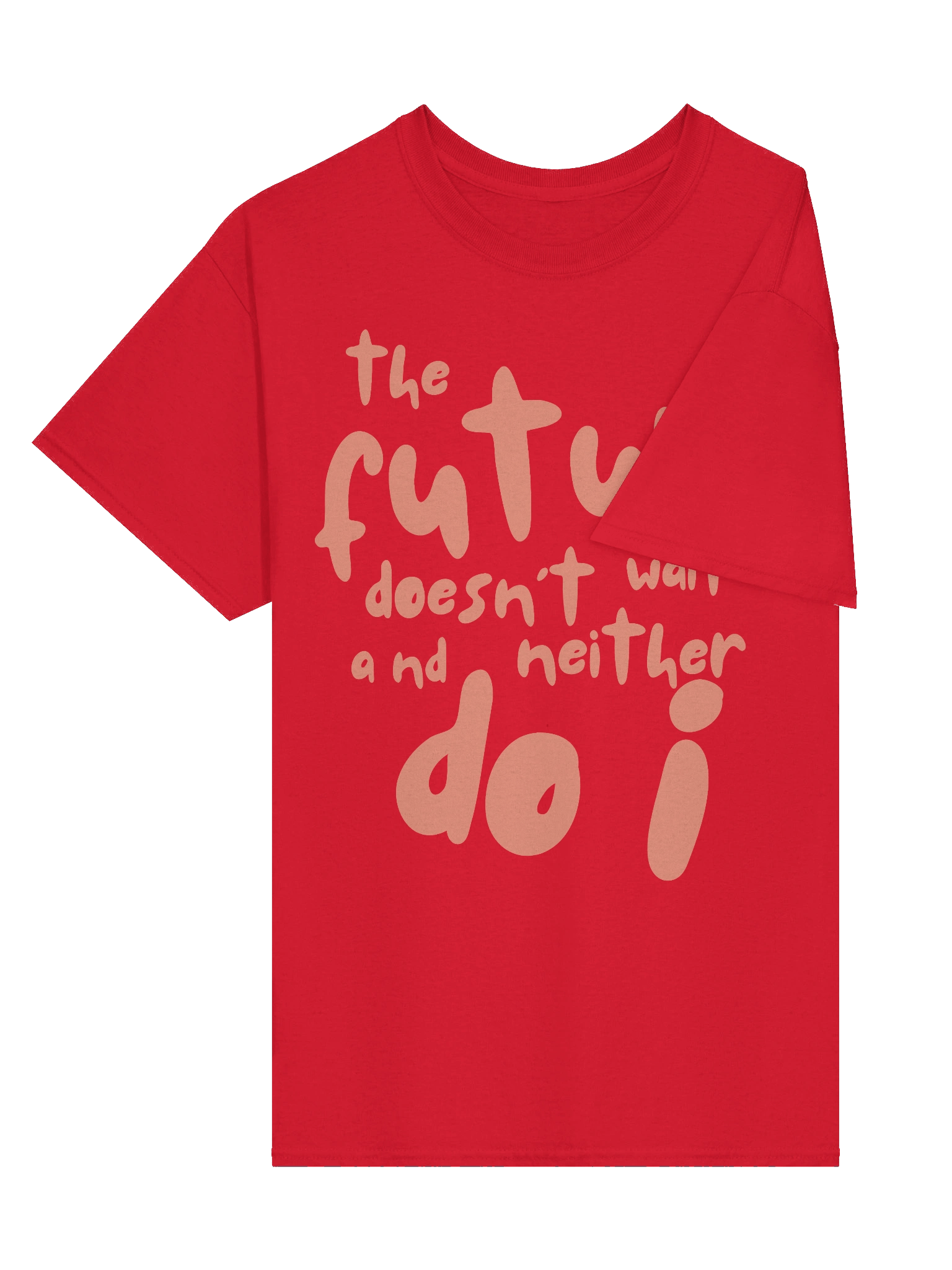 The Future Doesn't Wait T-Shirt (peach) product image (2)