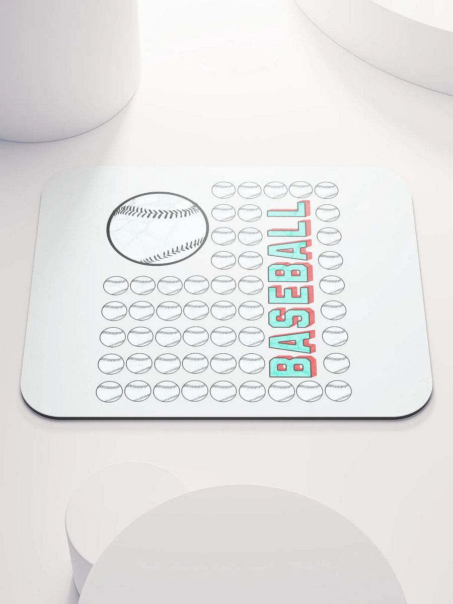 US Flag Baseball Vintage Pattern Mouse Pad product image (1)