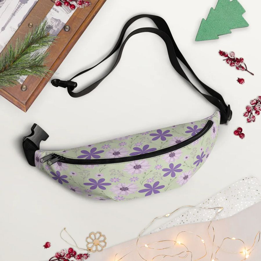 Purple Floral Bliss Fanny Pack product image (7)