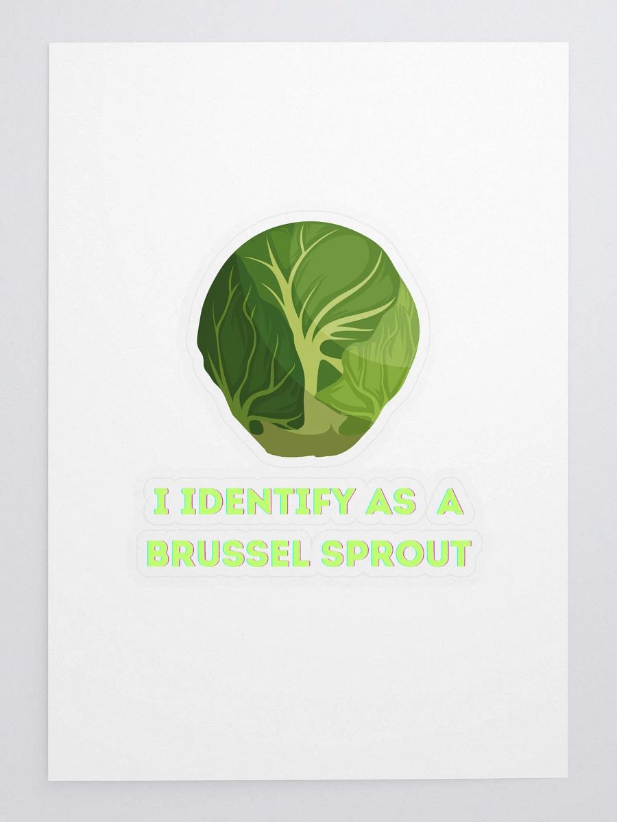 I Identify as a Brussel Sprout Sticker product image (3)
