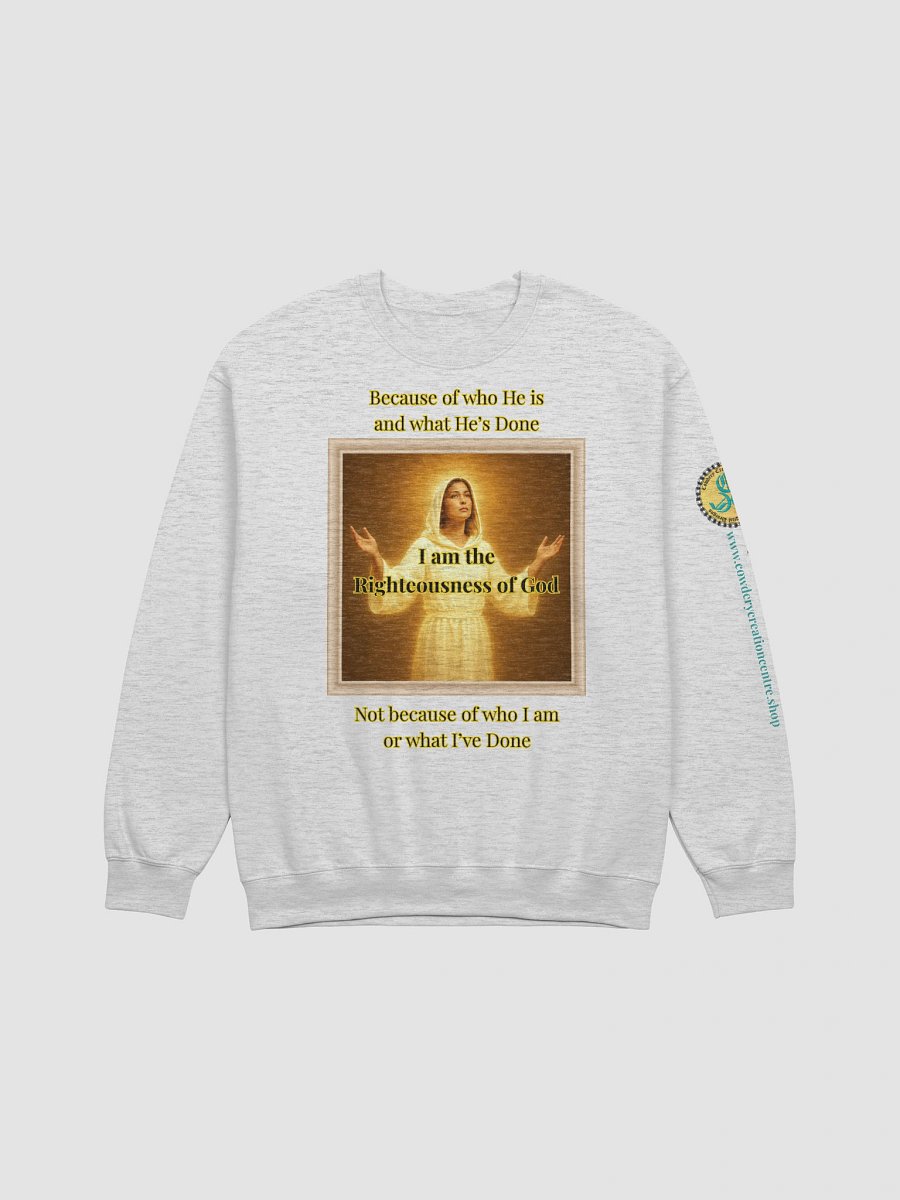 I am the Righteousness of God (Female) Gildan Classic Crewneck Sweatshirt Light Colors product image (2)