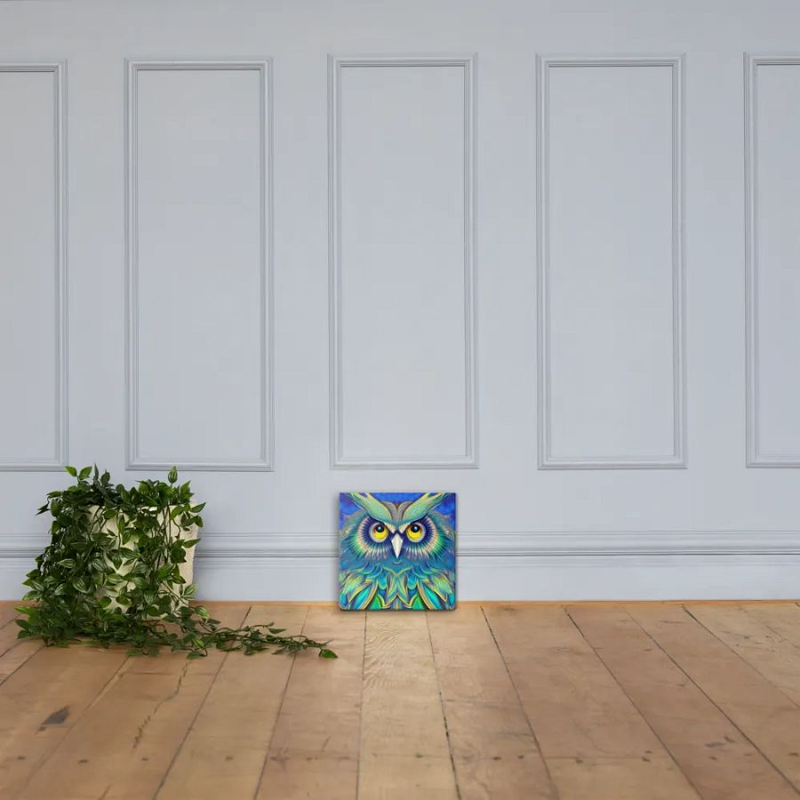Fantasy Fractal Owl Art - v3 product image (4)