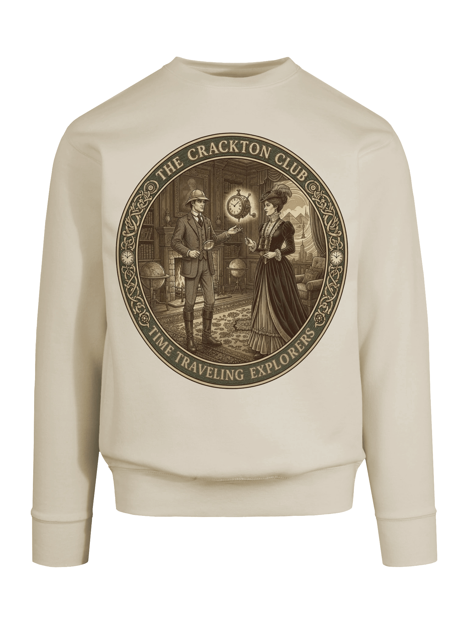 “The Crackton Club – Time Traveling Explorers” – Sweatshirt product image (65)